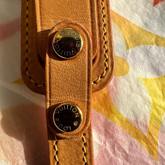 ❤️ Louis Vuitton Vachetta Porte Address Bracelet/Medical Alert/Luggage tag - Picture 9 of 17